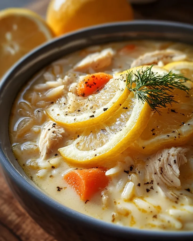 Greek Lemon Chicken Soup
