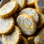Lemon Poppy Seed Shortbread Cookies