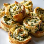 Spinach Dip in Bite-Sized Pinwheels