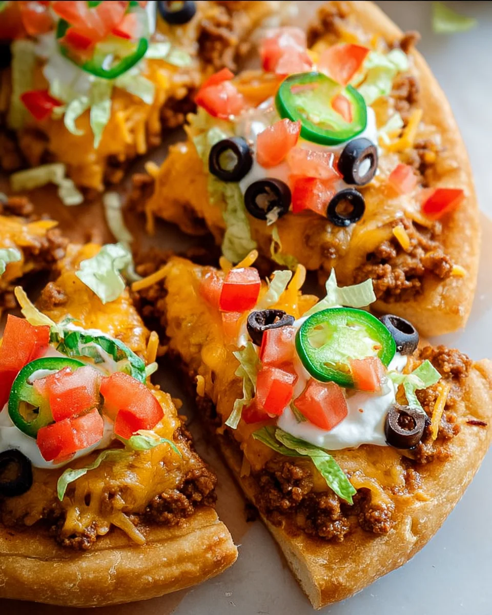 Taco Pizza Appetizer