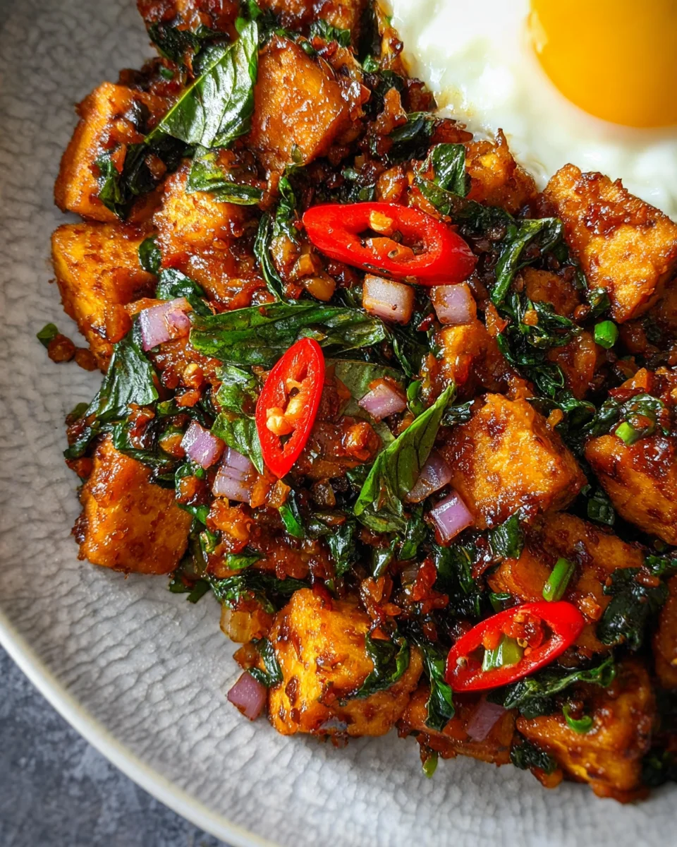Thai Basil Tofu (Tofu Pad Krapow)