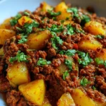 Aloo Keema Ground Meat with Potatoes