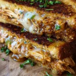 BBQ Chicken Grilled Cheese Sandwich