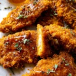 Baked Crunchy Hot Honey Chicken