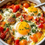 Baked Feta Eggs