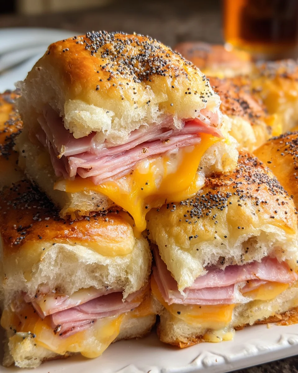 Baked Ham and Cheese Sliders