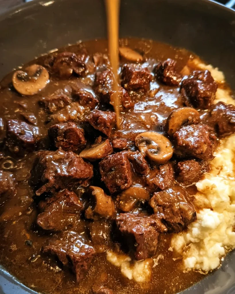 Best Ever Beef Tips & Gravy (Easy)