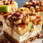 Caramel Apple Cheesecake Bars