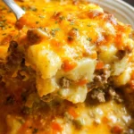 Cheesy Ground Beef and Potato Casserole