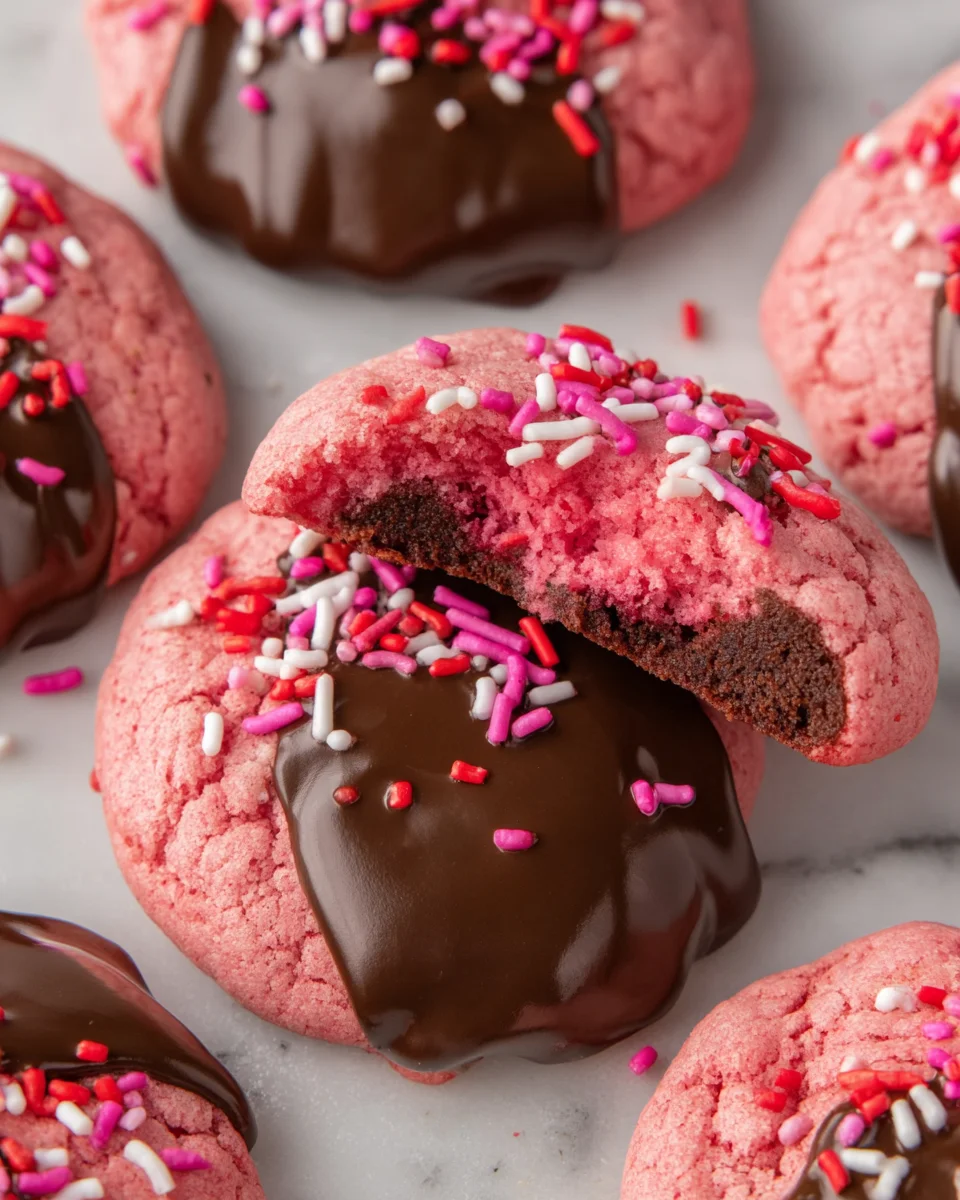 Chocolate Covered Strawberry Cookies