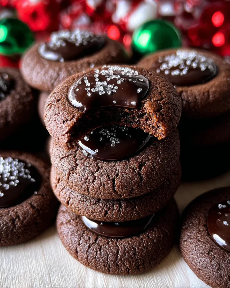 Chocolate Thumbprint Cookies