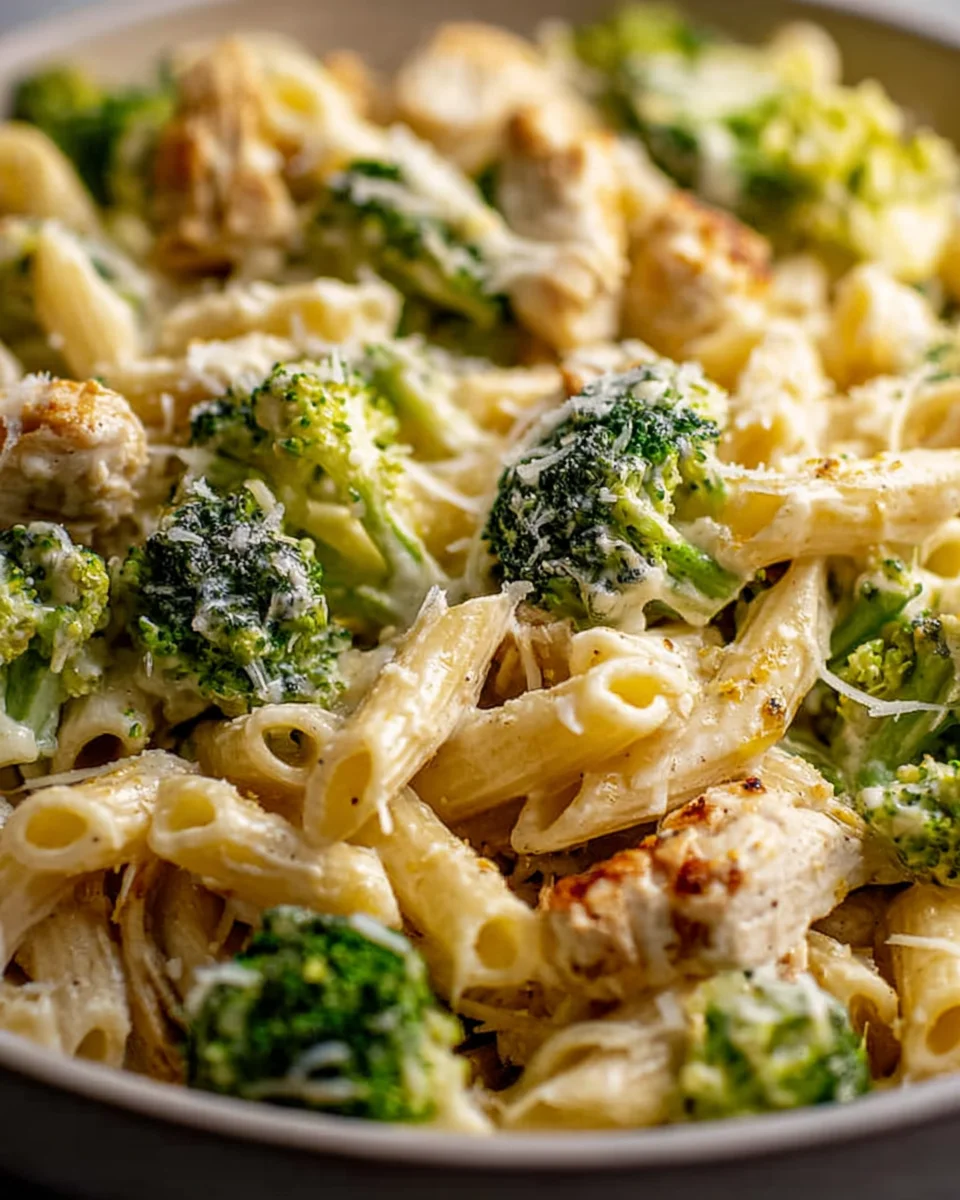 Creamy Rotisserie Chicken Broccoli Pasta