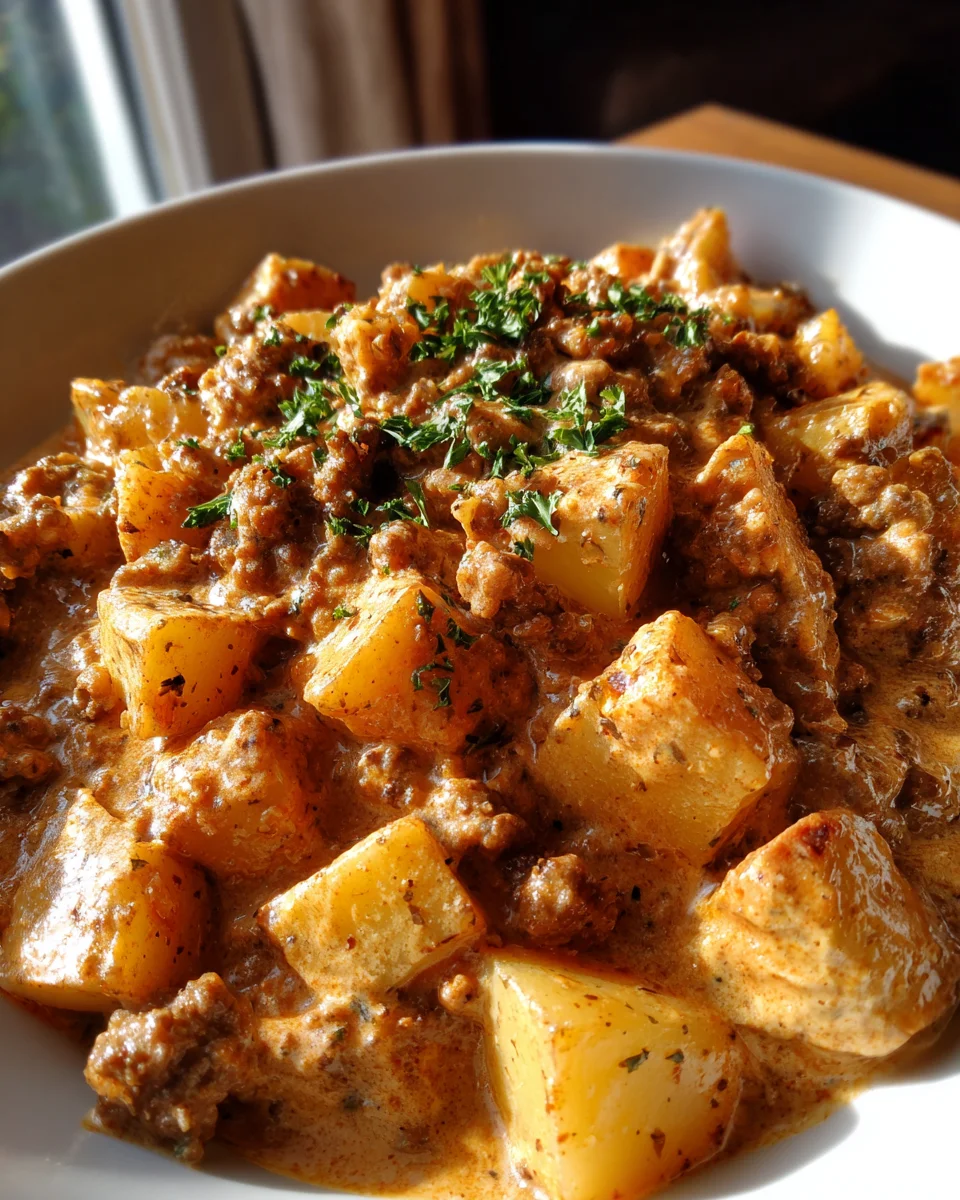 Creamy Sausage and Potatoes