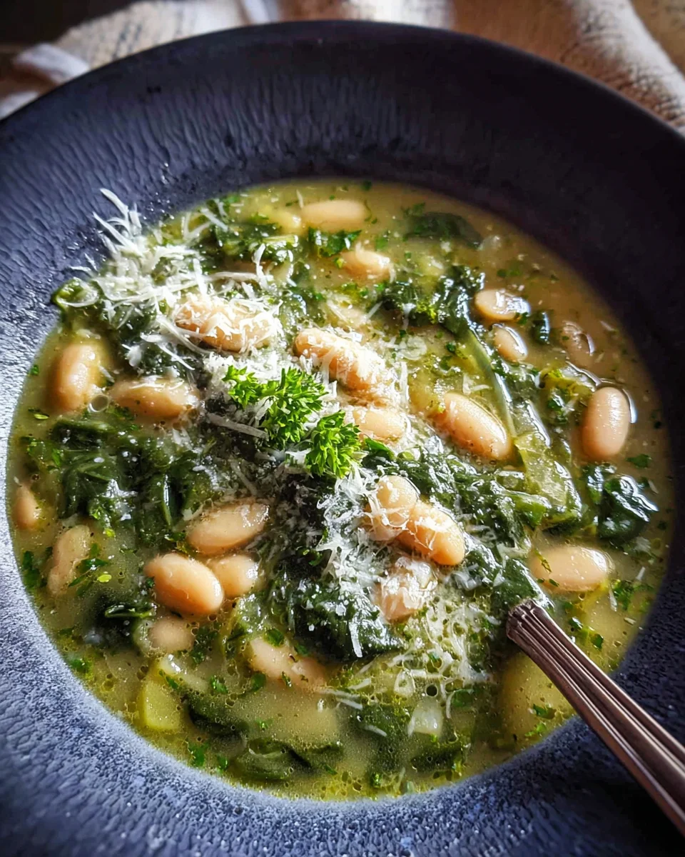 Easy White Bean Spinach Soup Recipe
