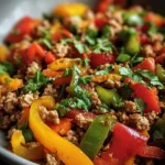 Ground Turkey and Peppers
