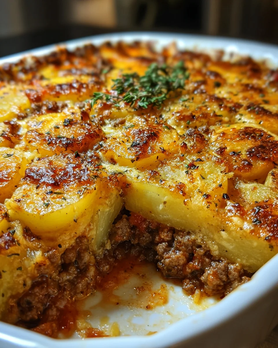 Hamburger Potato Casserole Recipe