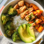 Healthy Chicken & Sweet Potato Rice Bowl