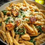 Healthy Garlic Parmesan Chicken Pasta