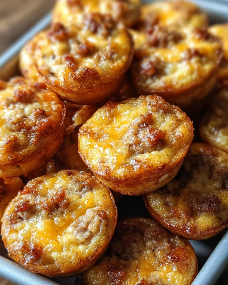 High-Protein Pancake Sausage Mini Muffins