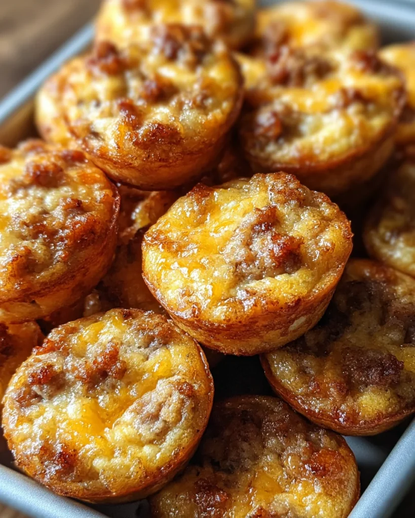 High-Protein Pancake Sausage Mini Muffins