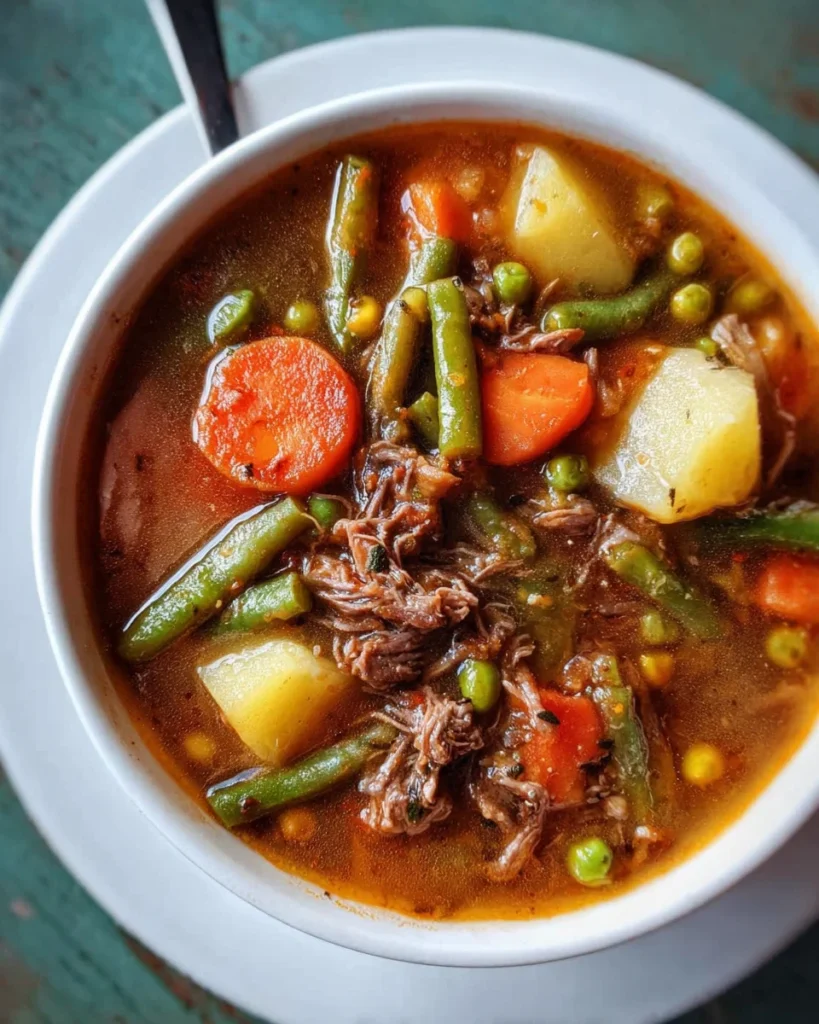 My Mom's Old-Fashioned Vegetable Beef Soup