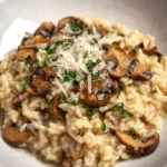 Risotto Mushrooms Italian Dish