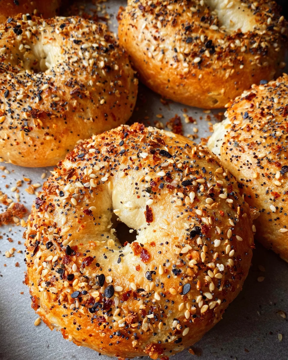 Simple 3-Ingredient Cottage Cheese Protein Bagels