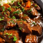 Slow Cooker Beef Tips and Gravy