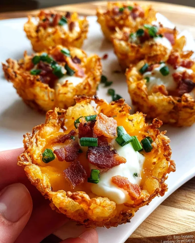 Tater Tot Appetizer Cups