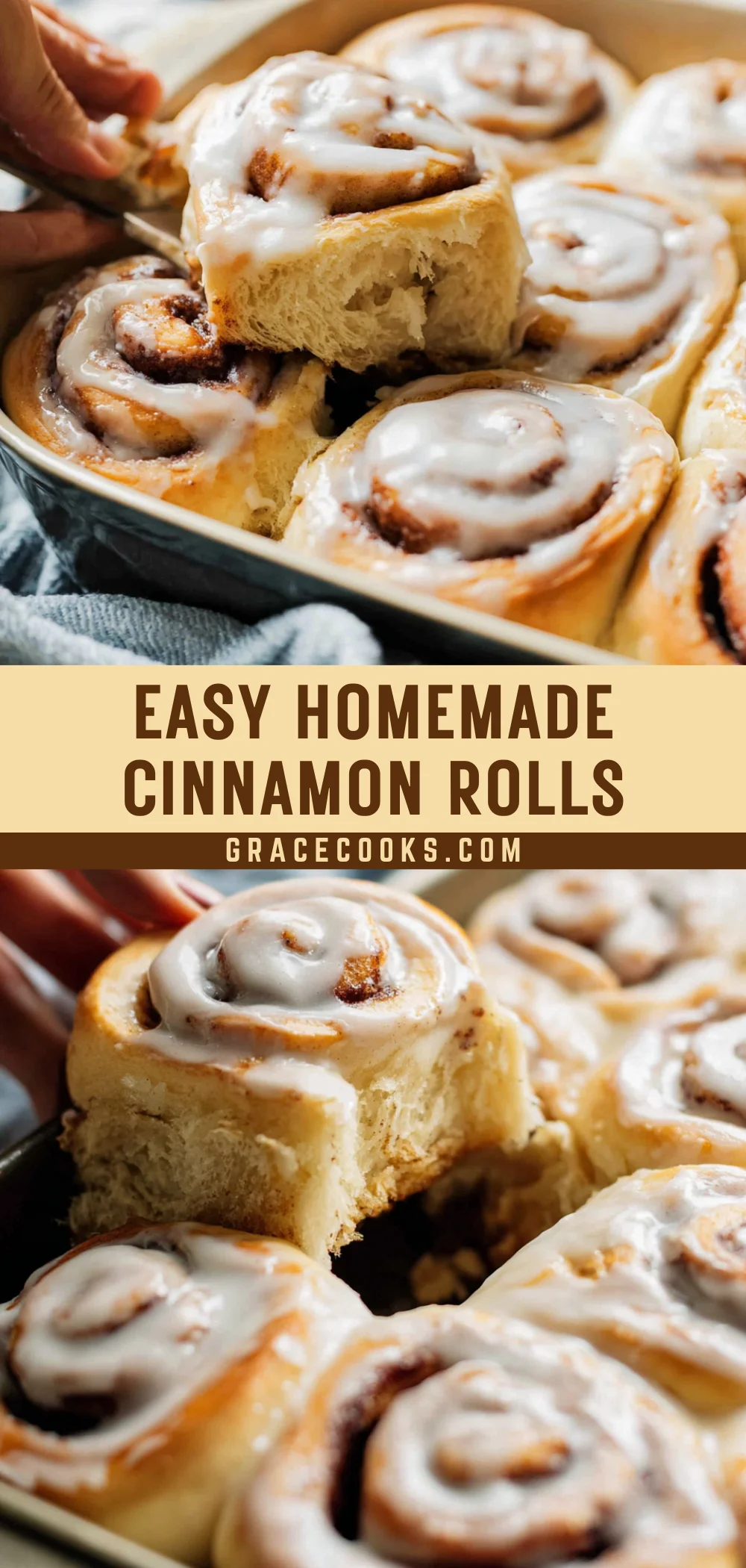 Easy Homemade Cinnamon Rolls 22 Pinterest Hidden Image