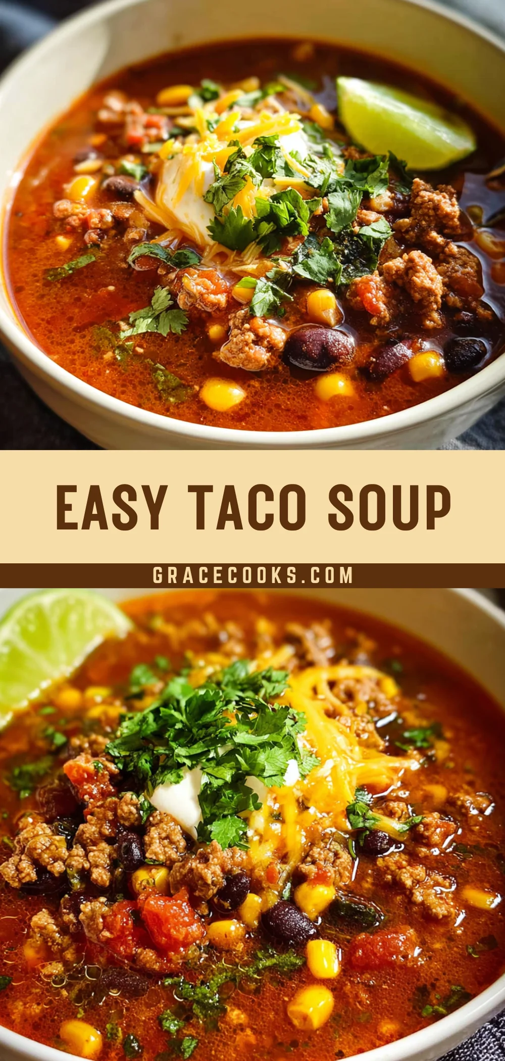 Easy Taco Soup 20 Pinterest Hidden Image