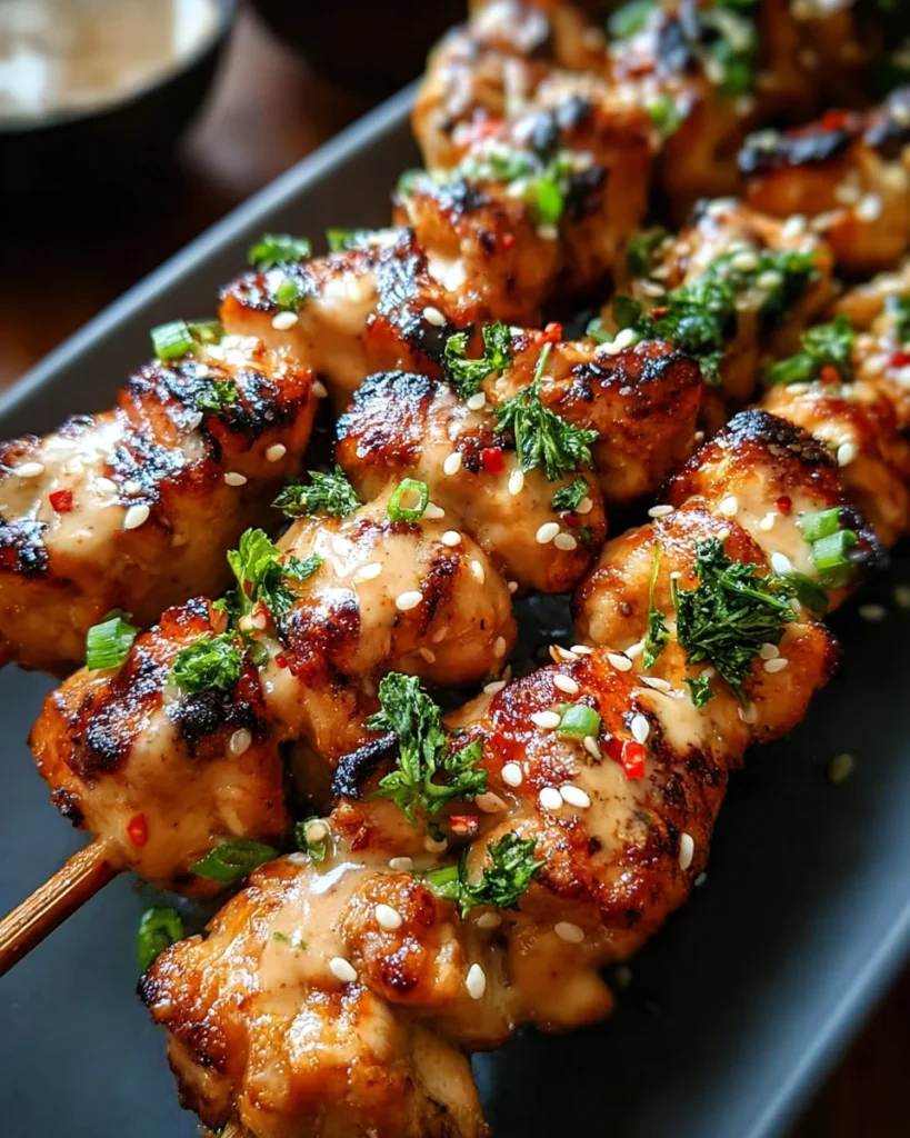 Bang Bang Chicken Skewers Recipe