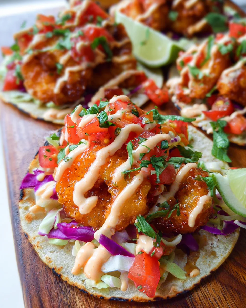 Bang Bang Shrimp Tacos (Dynamite Shrimp)