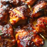Caramelized BBQ Chicken Thighs in the Oven
