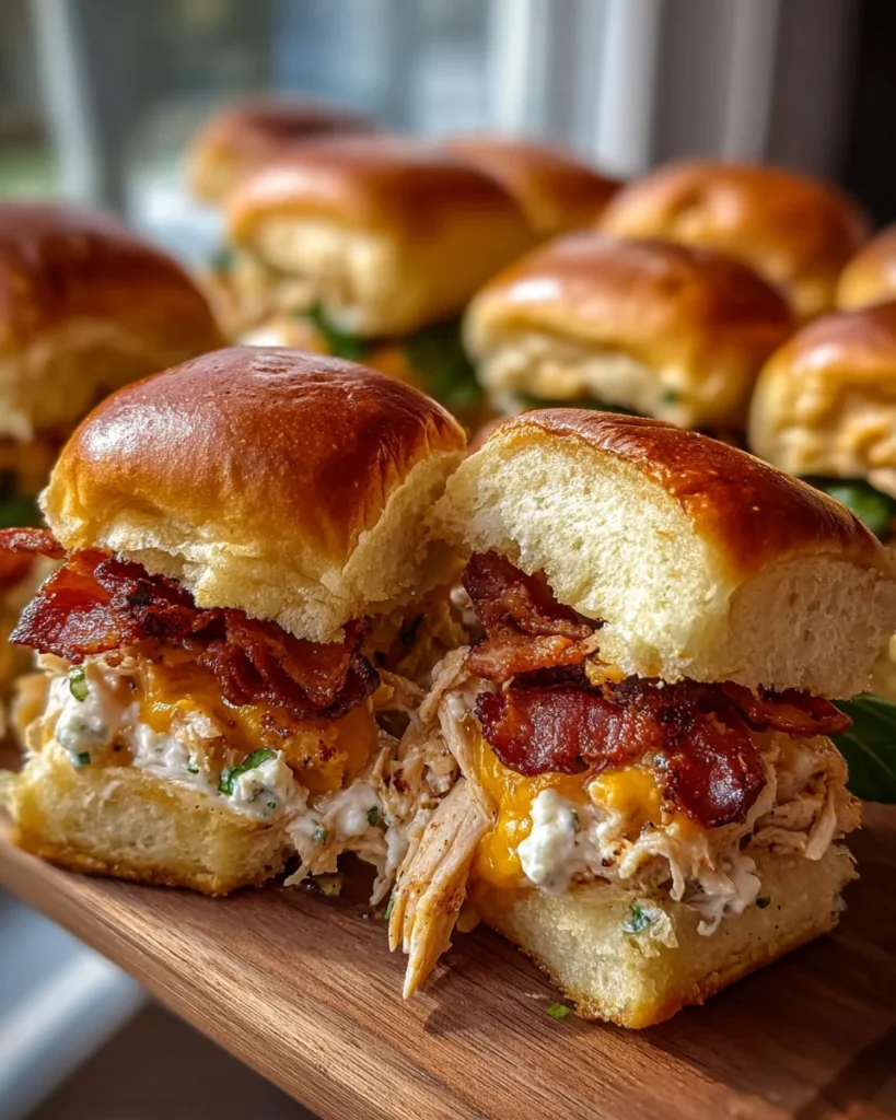 Chicken Bacon Ranch Sliders