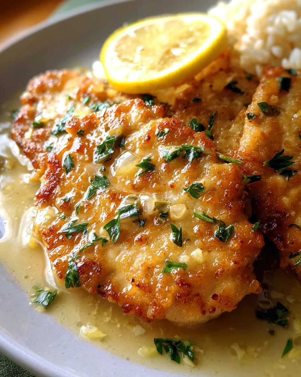 Chicken Piccata with Lemon Sauce