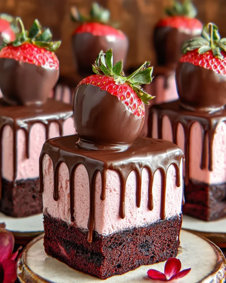 Chocolate-Covered Strawberry Mini Cakes