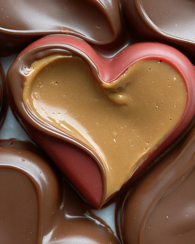 Chocolate Peanut Butter Valentine’s Heart