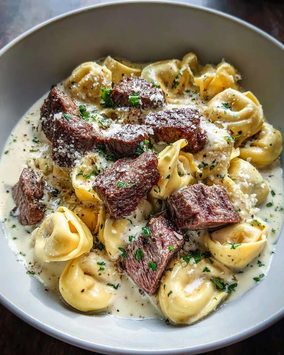 Cracked Garlic Steak Tortellini in Creamhouse Sauce Bliss 19 Cracked