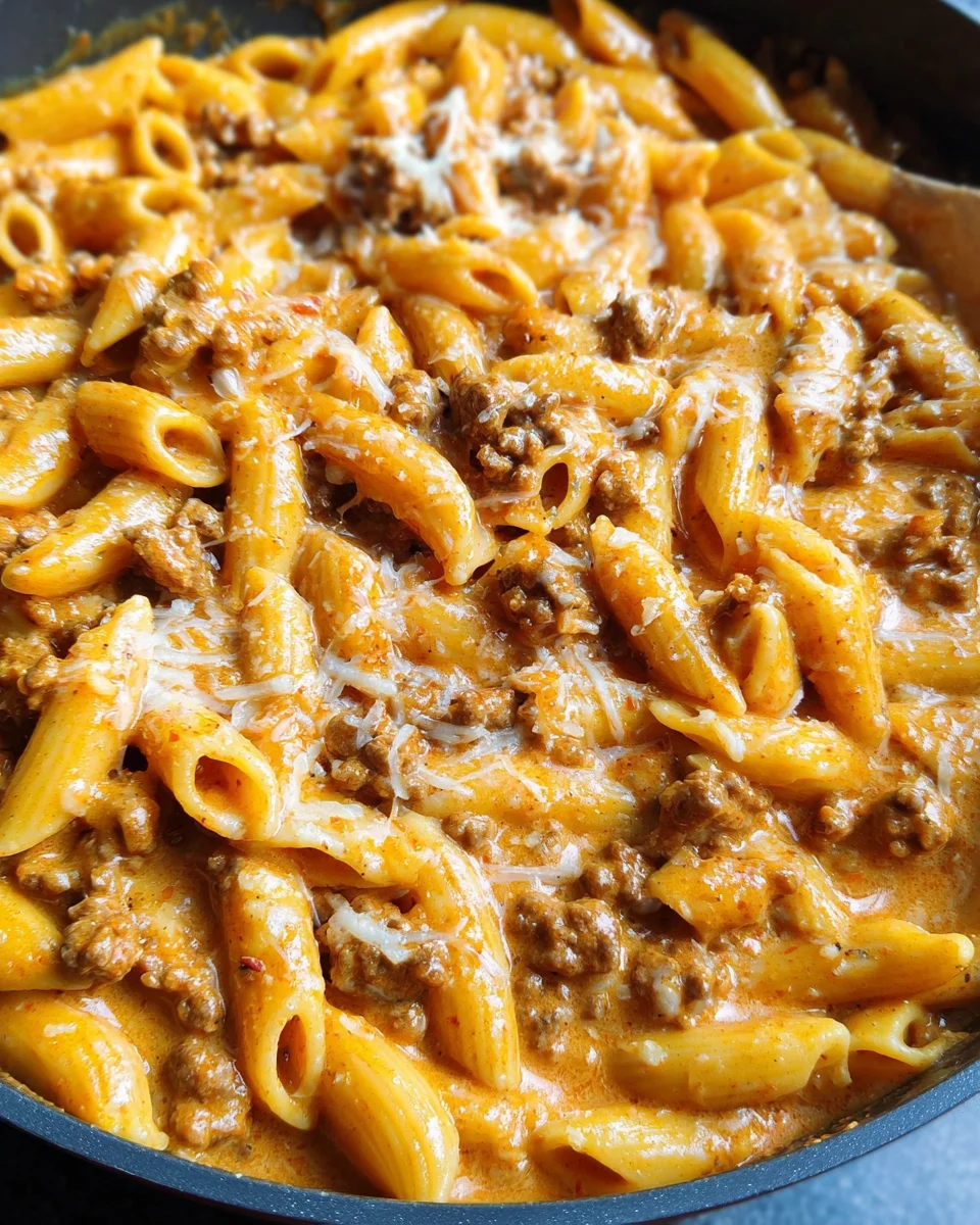 Creamy Beef Pasta 21 Creamy