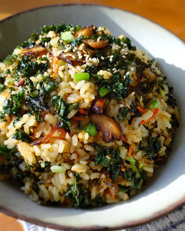 Crispy Kale and Shiitake Fried Rice 25 Crispy Kale and Shiitake Fried Rice
