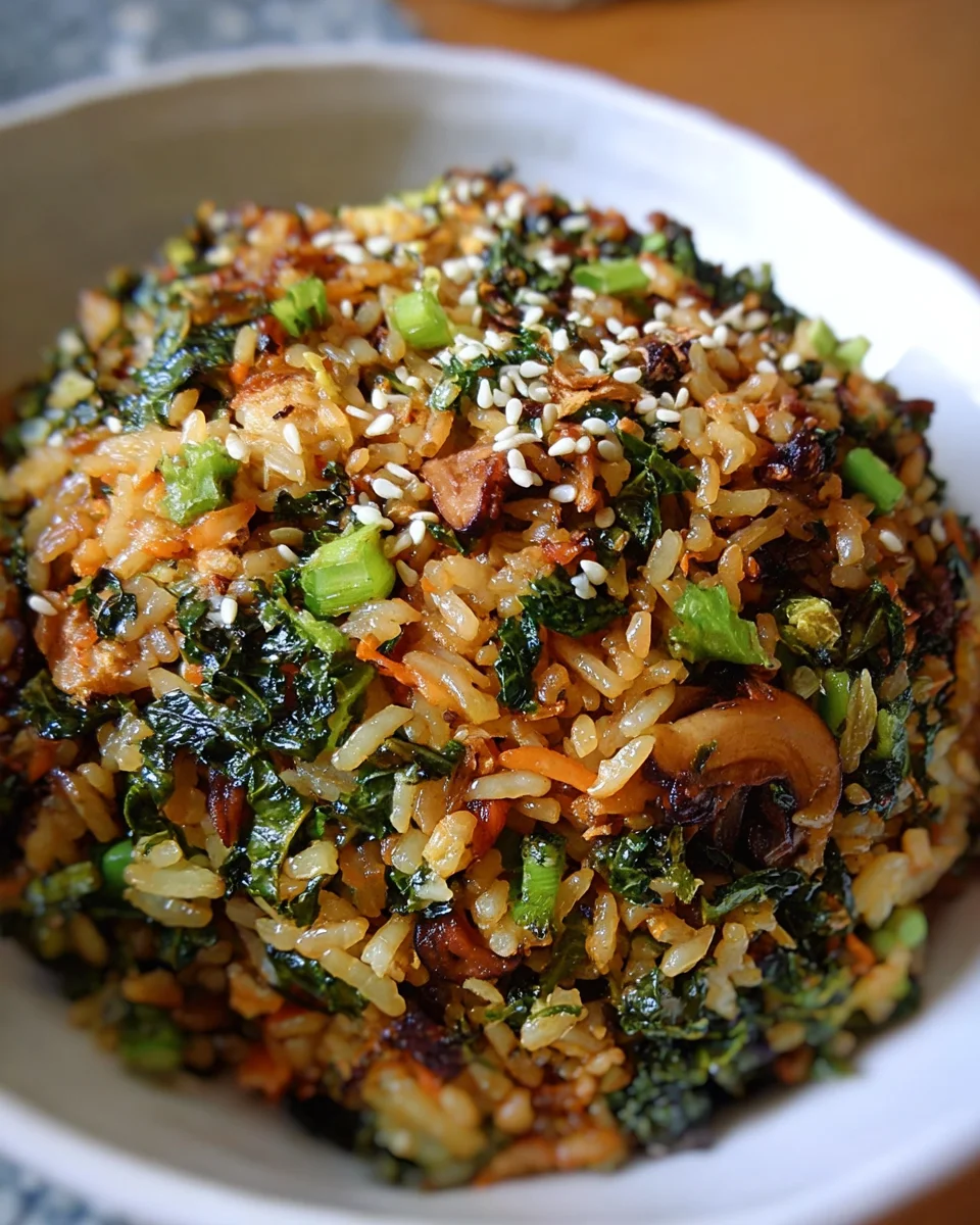 Crispy Kale and Shiitake Fried Rice 24 Crispy