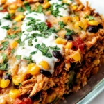 Easy Chicken Burrito Casserole