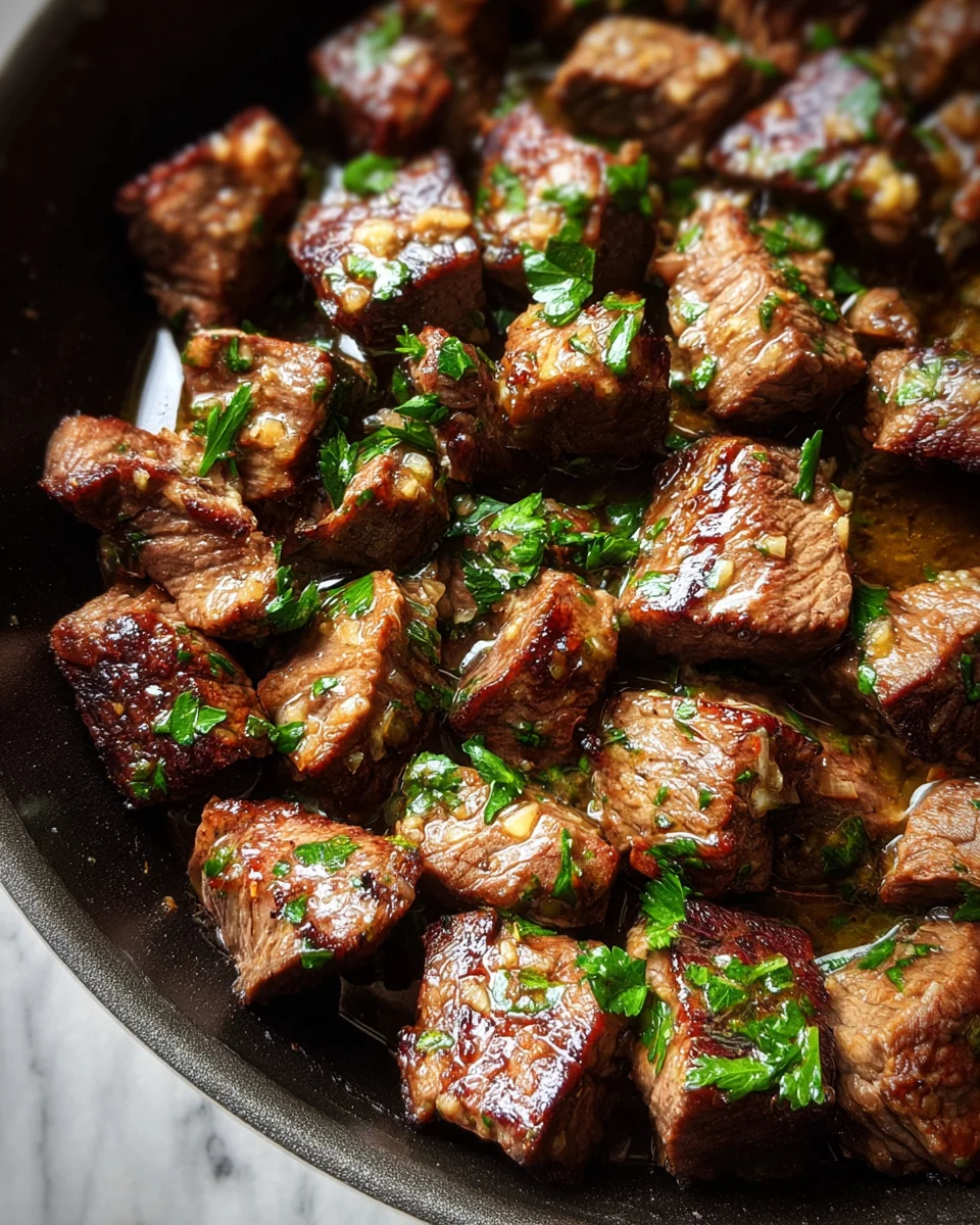 Garlic Butter Steak Bites 16 Garlic