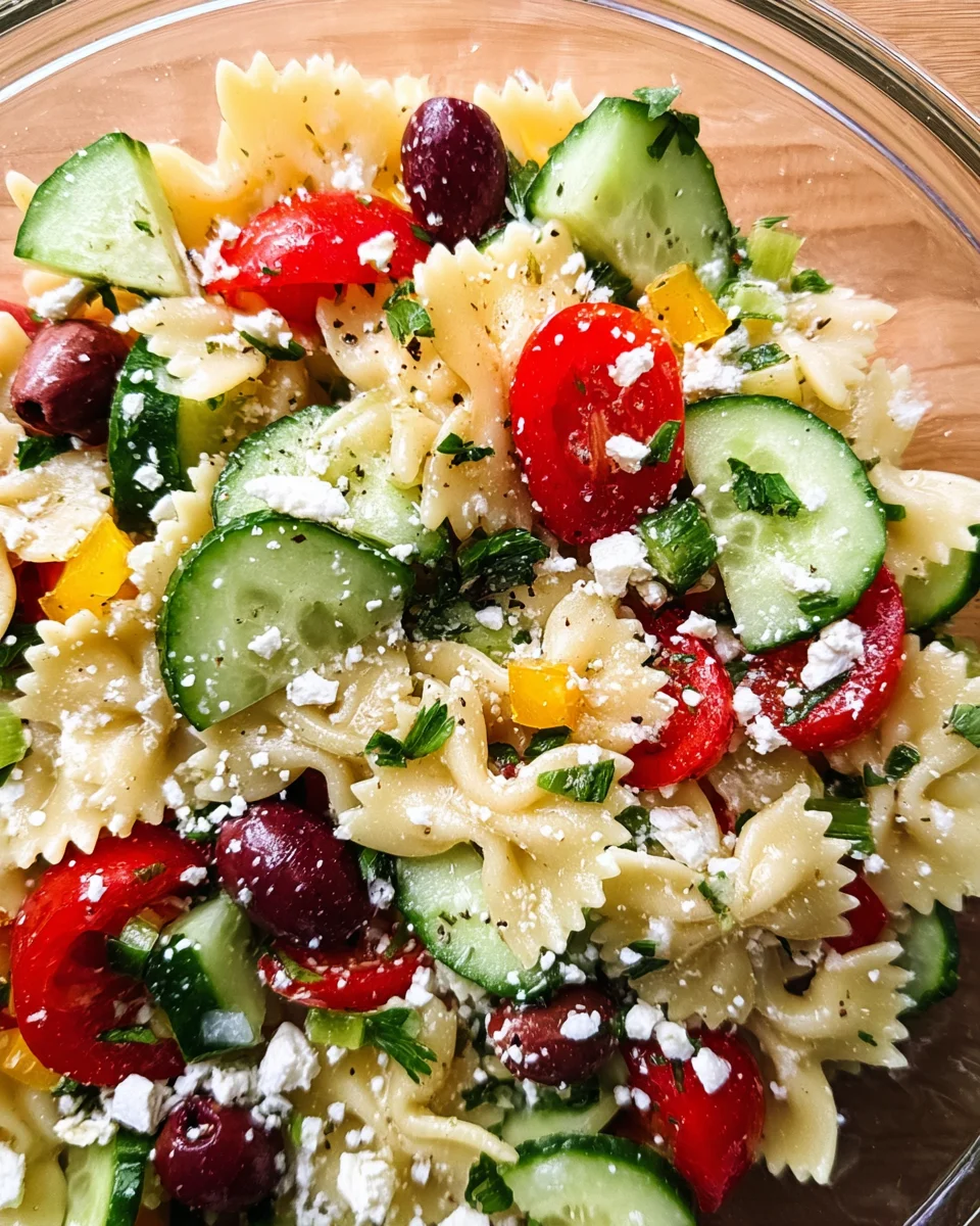 Greek Pasta Salad Recipe