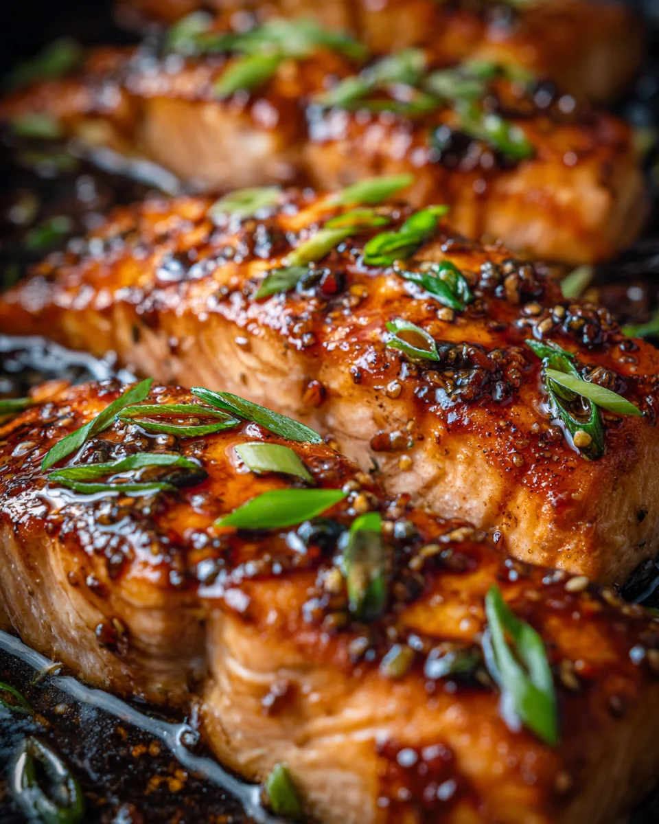 Honey Garlic Glazed Salmon 20 Honey