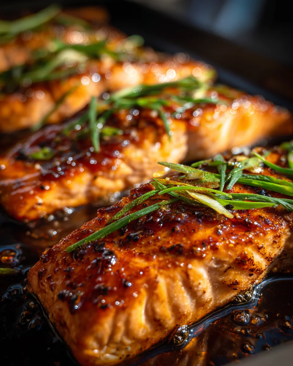 Honey Garlic Glazed Salmon 21 Honey