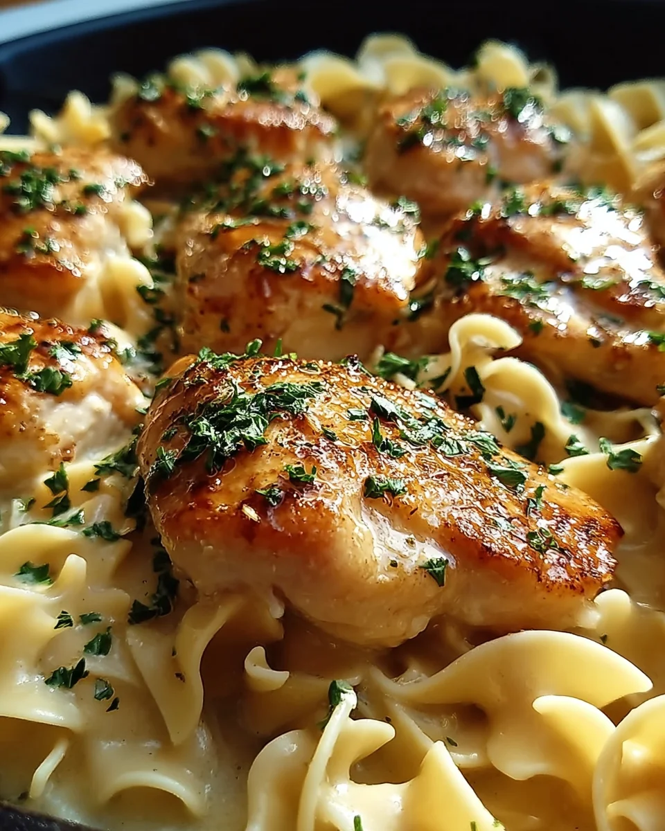 One-Pan Chicken with Buttered Noodles 18 One-Pan