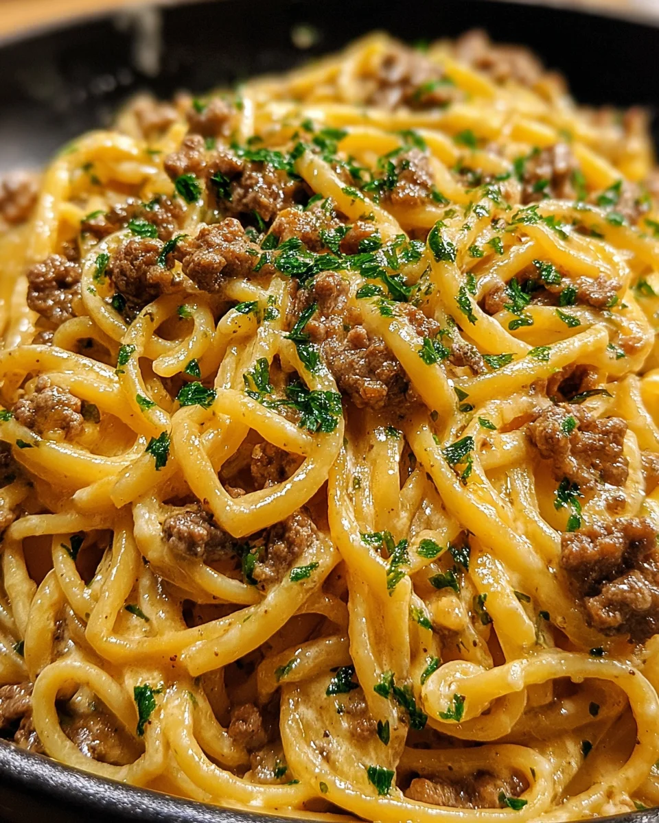 One-Pot Creamy Beef and Garlic Butter Pasta 22 One-Pot