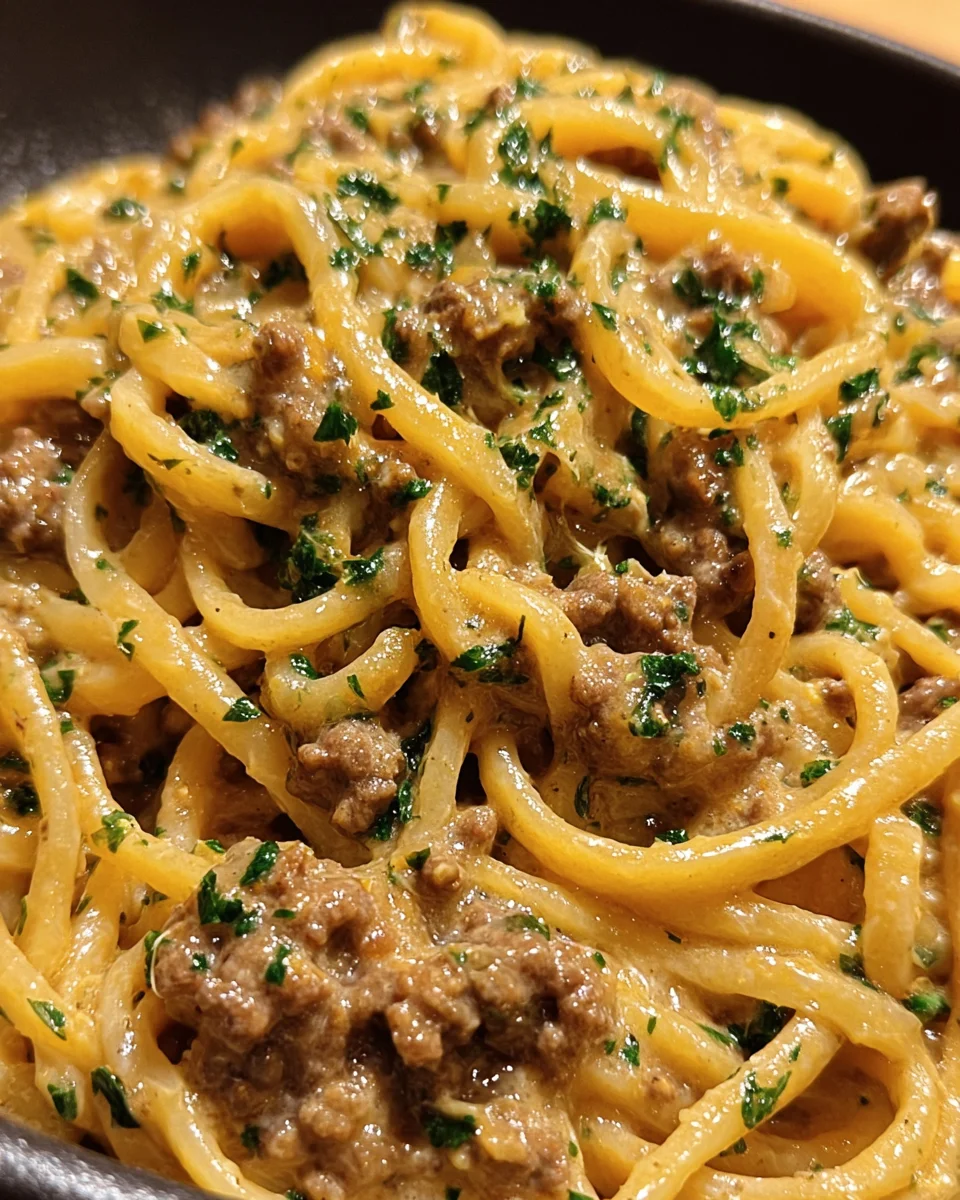 One-Pot Creamy Beef and Garlic Butter Pasta 23 One-Pot